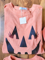 Jack-O-Lantern Pumpkin Corded Crewneck Sweatshirt