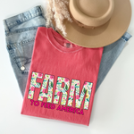 Farm to Feed America Floral Tee