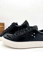 Corkys Supernova Sneaker in Black Patent