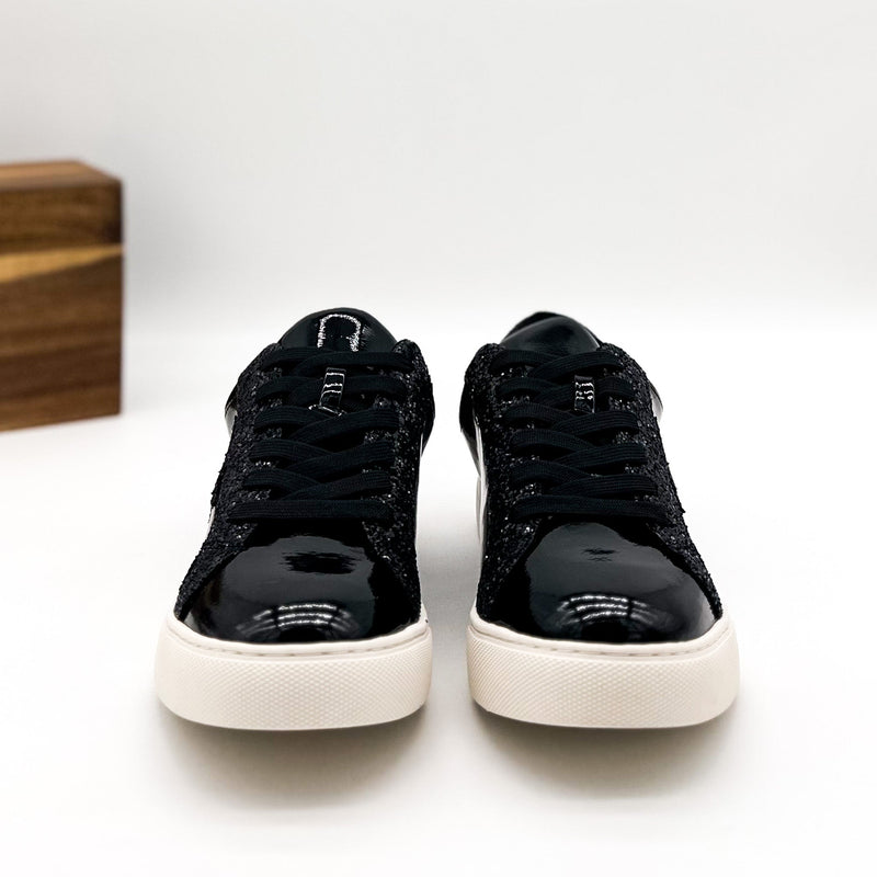 Corkys Supernova Sneaker in Black Patent