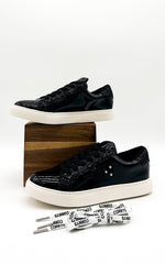 Corkys Supernova Sneaker in Black Patent