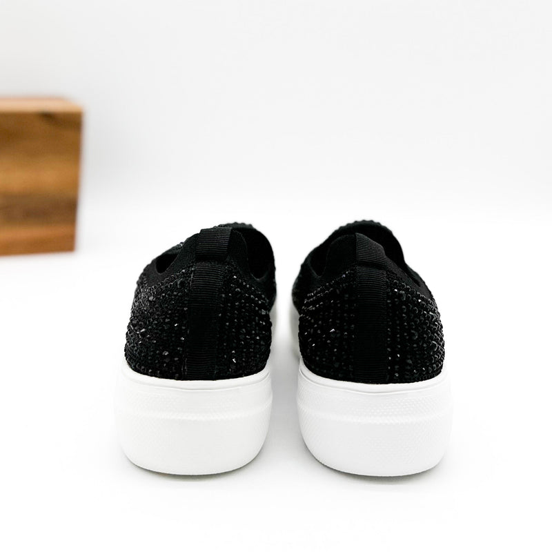 Corkys Swank Sneaker in Black Crystals