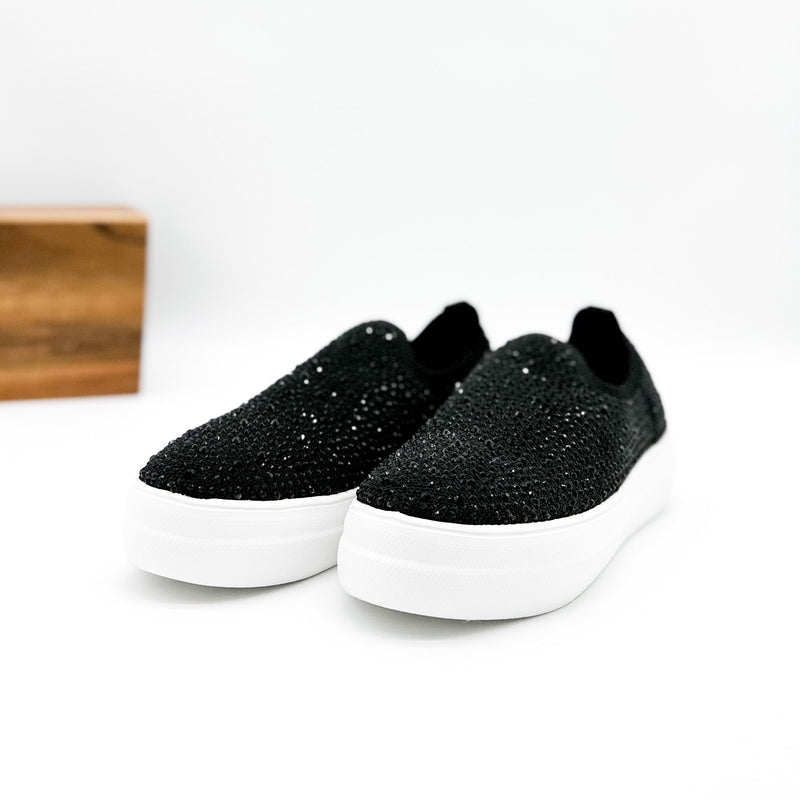 Corkys Swank Sneaker in Black Crystals