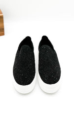 Corkys Swank Sneaker in Black Crystals