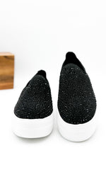 Corkys Swank Sneaker in Black Crystals