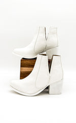 Not Rated Tarim Booties in White Croc