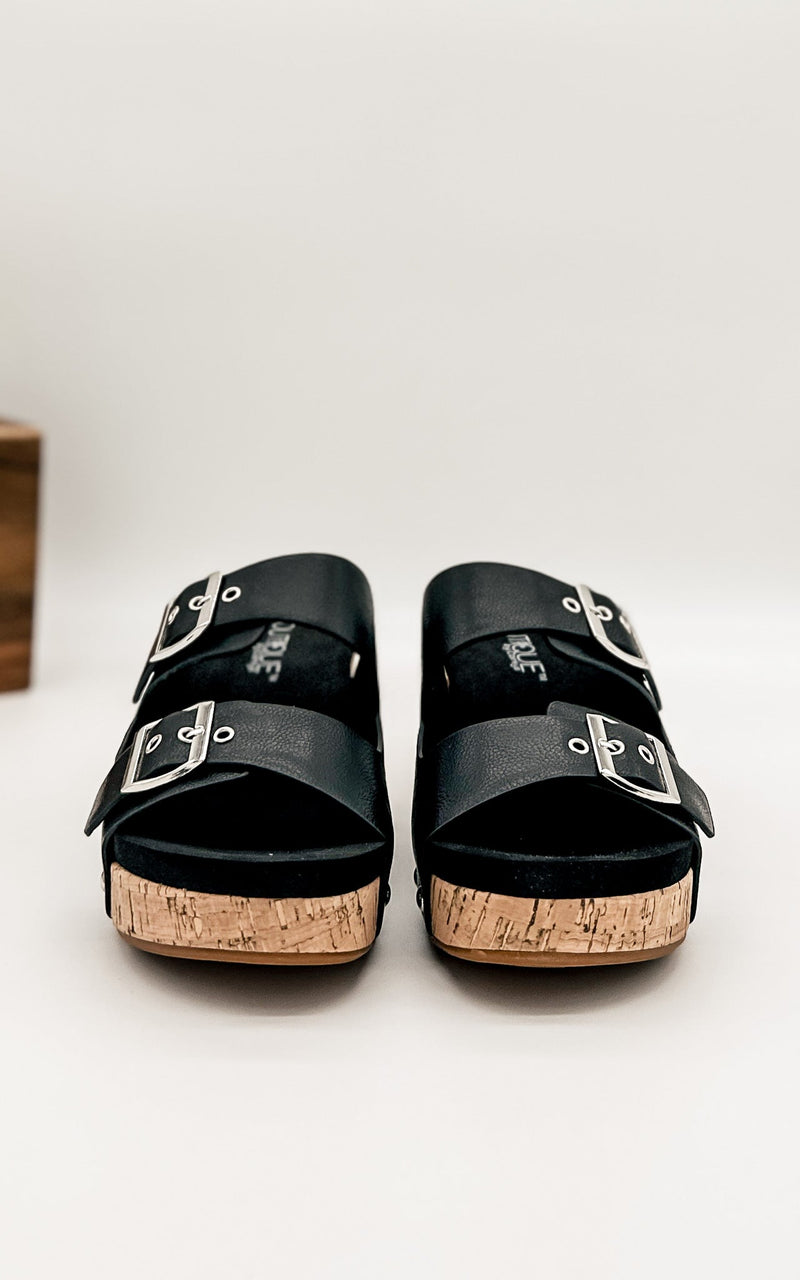 Corkys Twinkie Wedge in Black