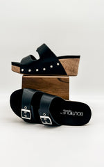 Corkys Twinkie Wedge in Black