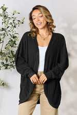 Ribbed Cocoon Cardigan