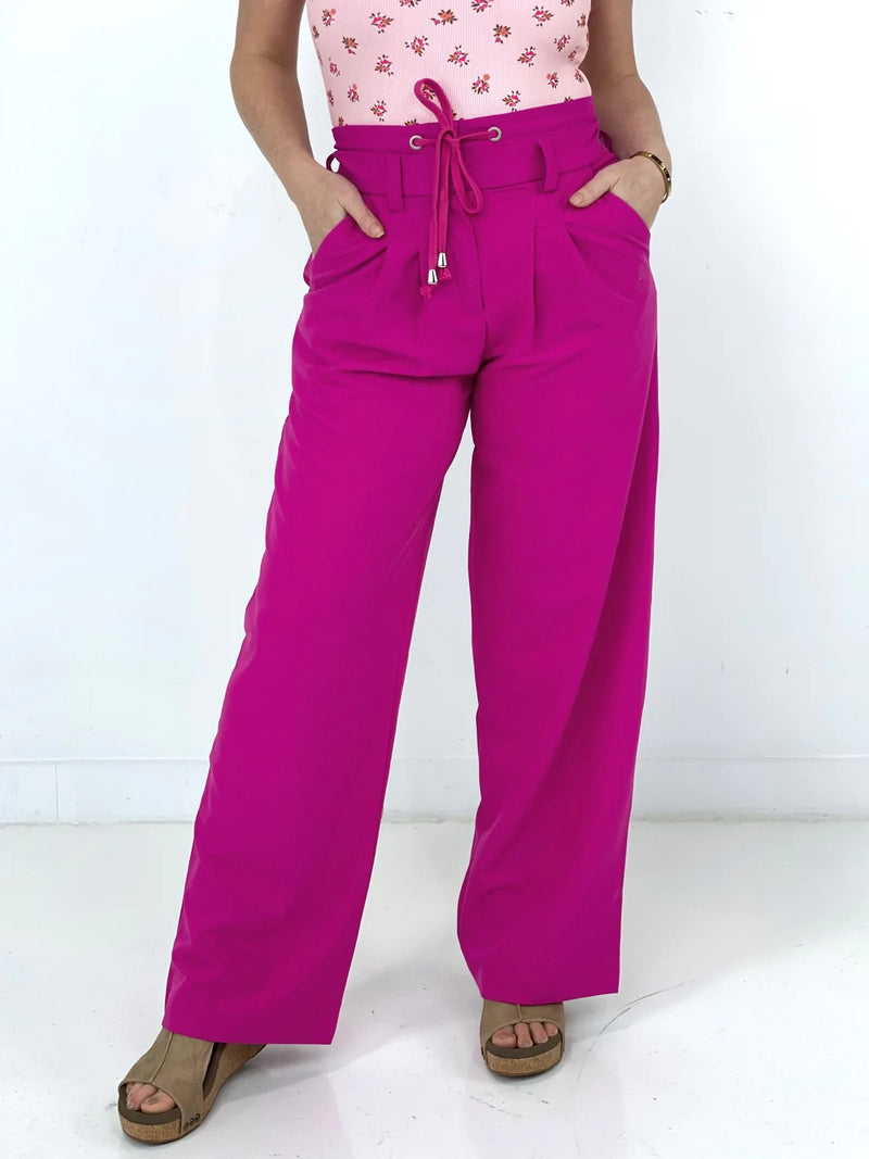 As Good As They Come Wide Leg Pants in Barbie Pink