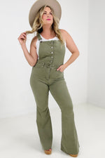 Judy Blue High Waist "Control Top" with Release Hem Retro Flare Overall