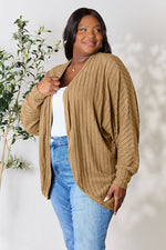 Ribbed Cocoon Cardigan