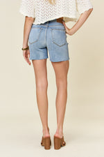 Judy Blue High Waist Raw Hem Denim Shorts