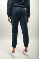Chic Comfort Velour Joggers With Drawstring Waist