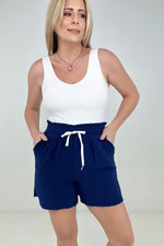 Root of the Gauze Drawstring Waist Shorts