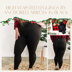 High Waisted Leggings By Anchored Arrow In Black
