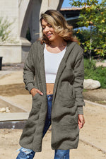 Hooded Teddy Bear Jacket with Thumbholes