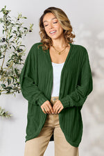 Ribbed Cocoon Cardigan