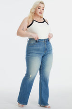 BAYEAS Ultra High-Waist Gradient Bootcut Jeans