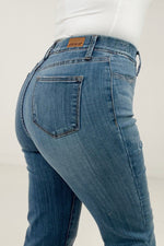 Judy Blue High Waist Elastic Waistband Pull On Bootcut Jeans