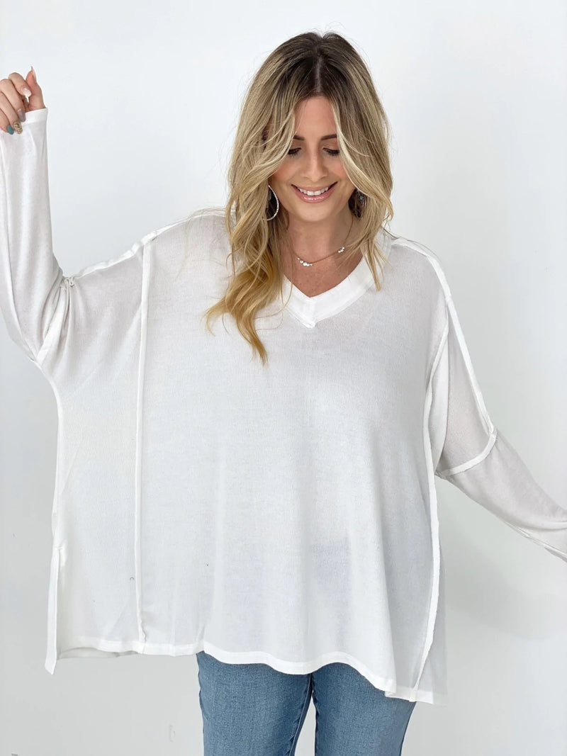 Easy Breezy Lemon Squeezy Oversized Top