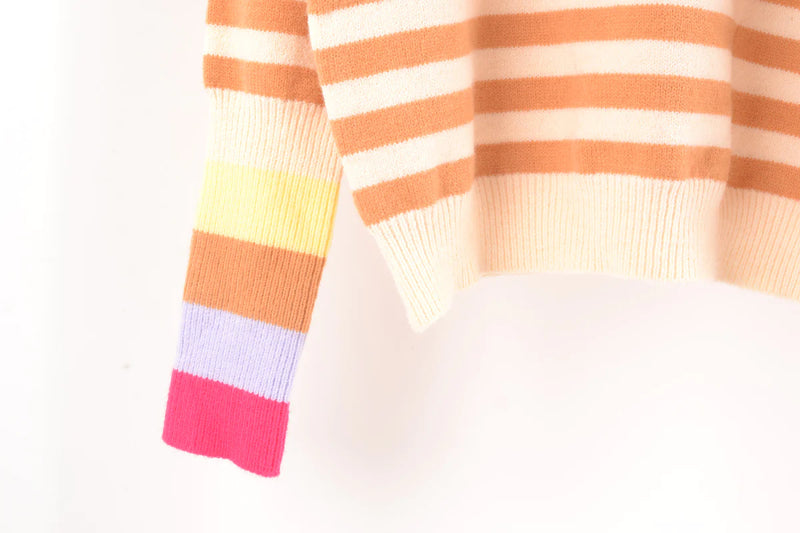 Join the Crew Crewneck Striped Sweater