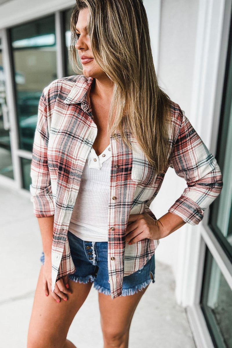 Soft Whispers Flannel Button Down Shirt