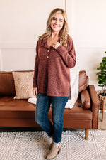 Fever Pitch Button Front Knit Top