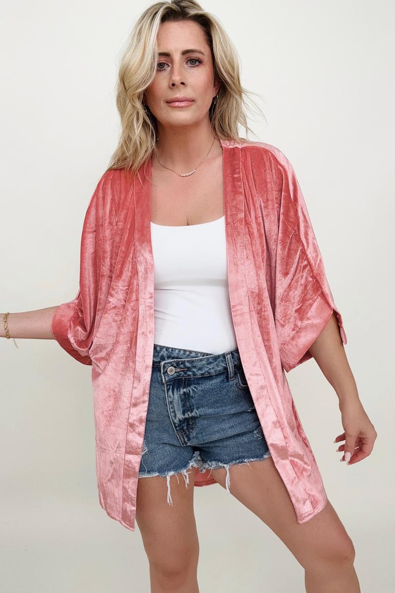 Retro Velvet Kimono