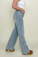 Judy Blue High Waist "Control Top" Vintage Wash Straight Jeans