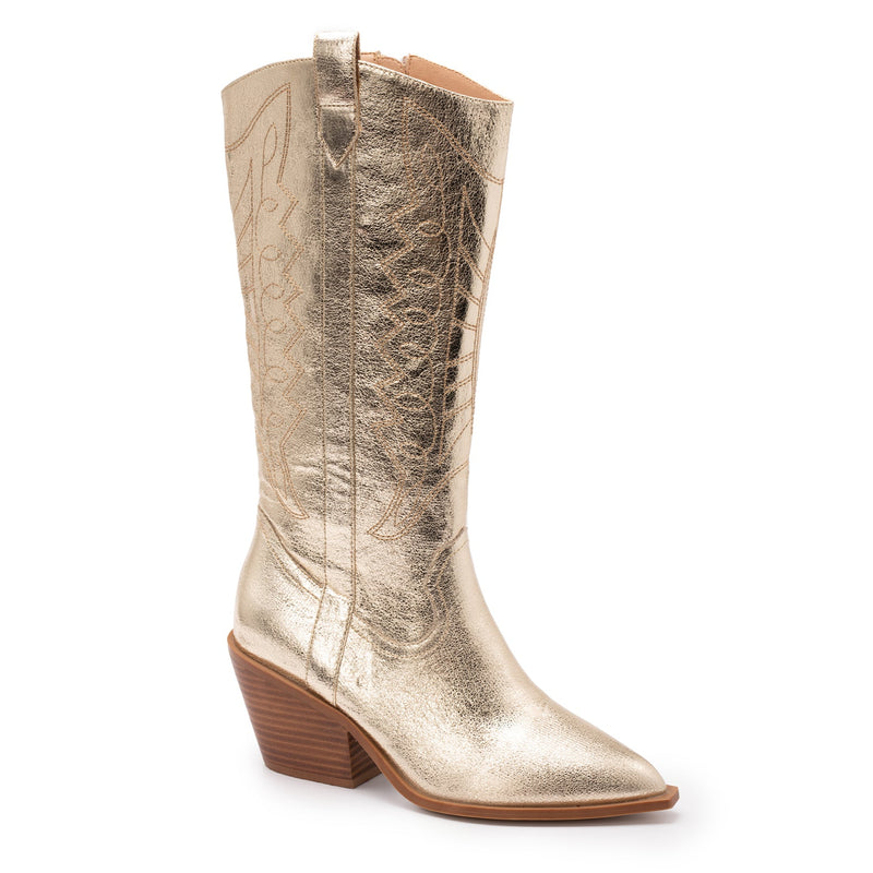 Corkys Howdy Boot in Gold Metallic
