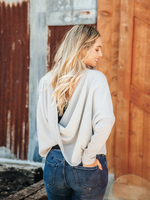 Never Looking Back Sweater in Grey