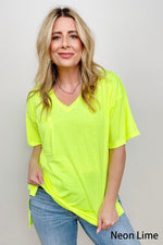 Front Pocket Boyfriend High-Low Hem Tee