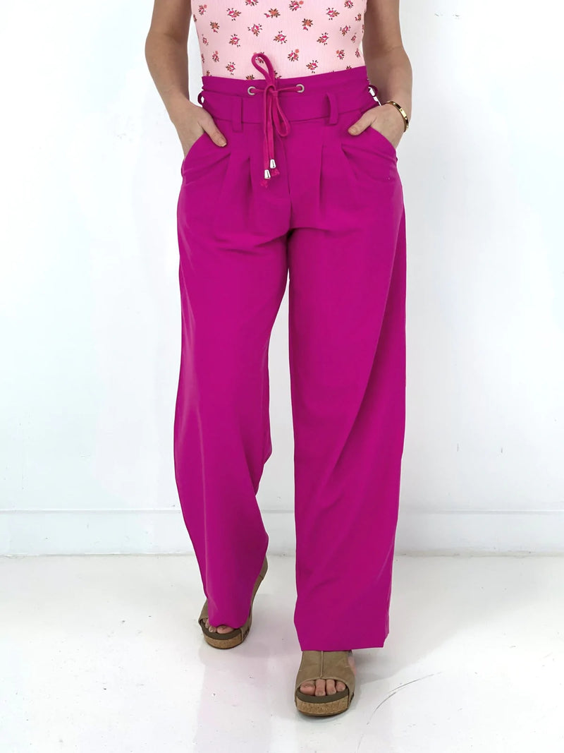 As Good As They Come Wide Leg Pants in Barbie Pink