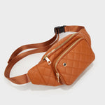 The Amber Bag: Rhombus Pattern Crossbody Waist Bag 3 Colors