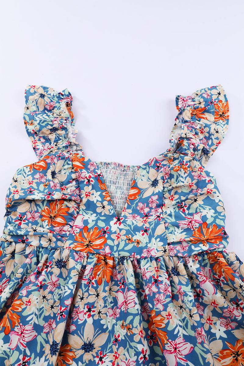 Floral Sweetheart Mini Babydoll Dress