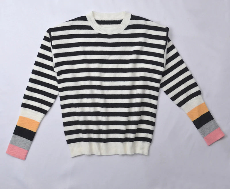 Join the Crew Crewneck Striped Sweater