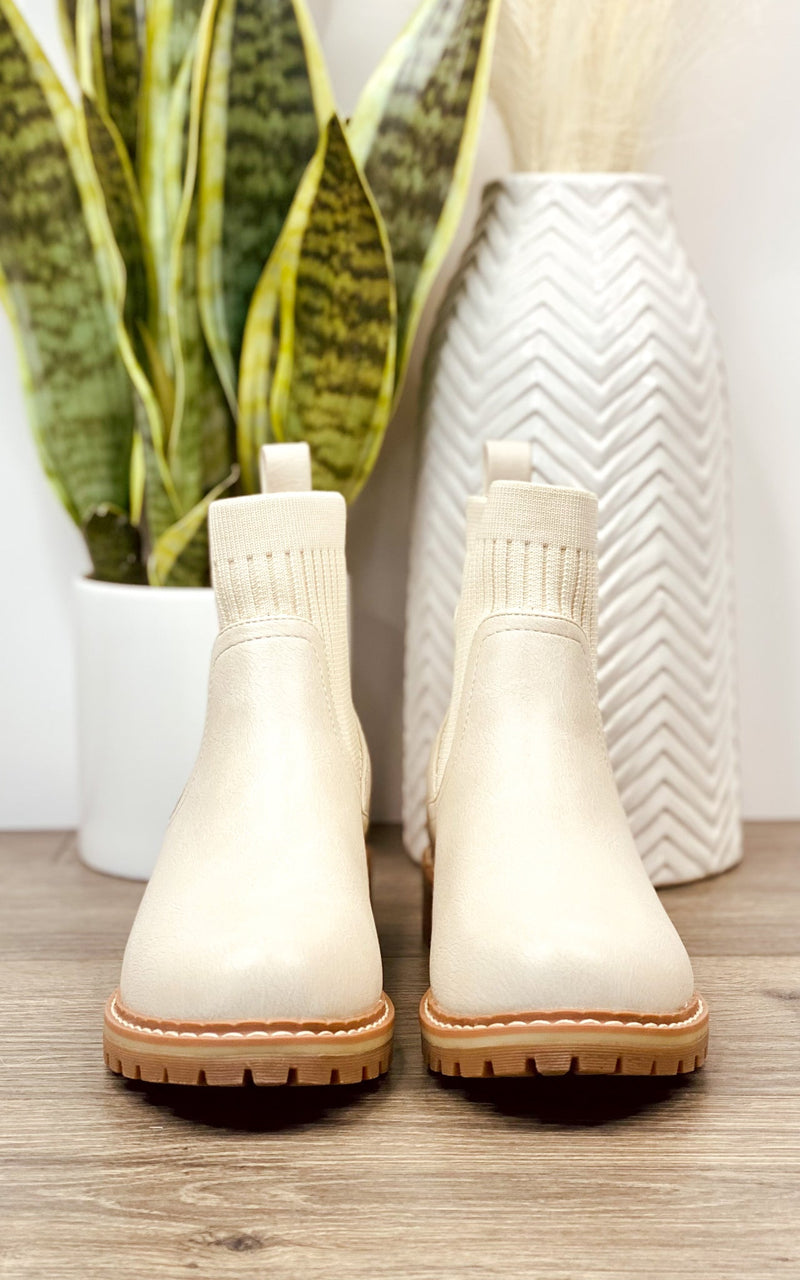 Corkys Cabin Fever Bootie in Cream