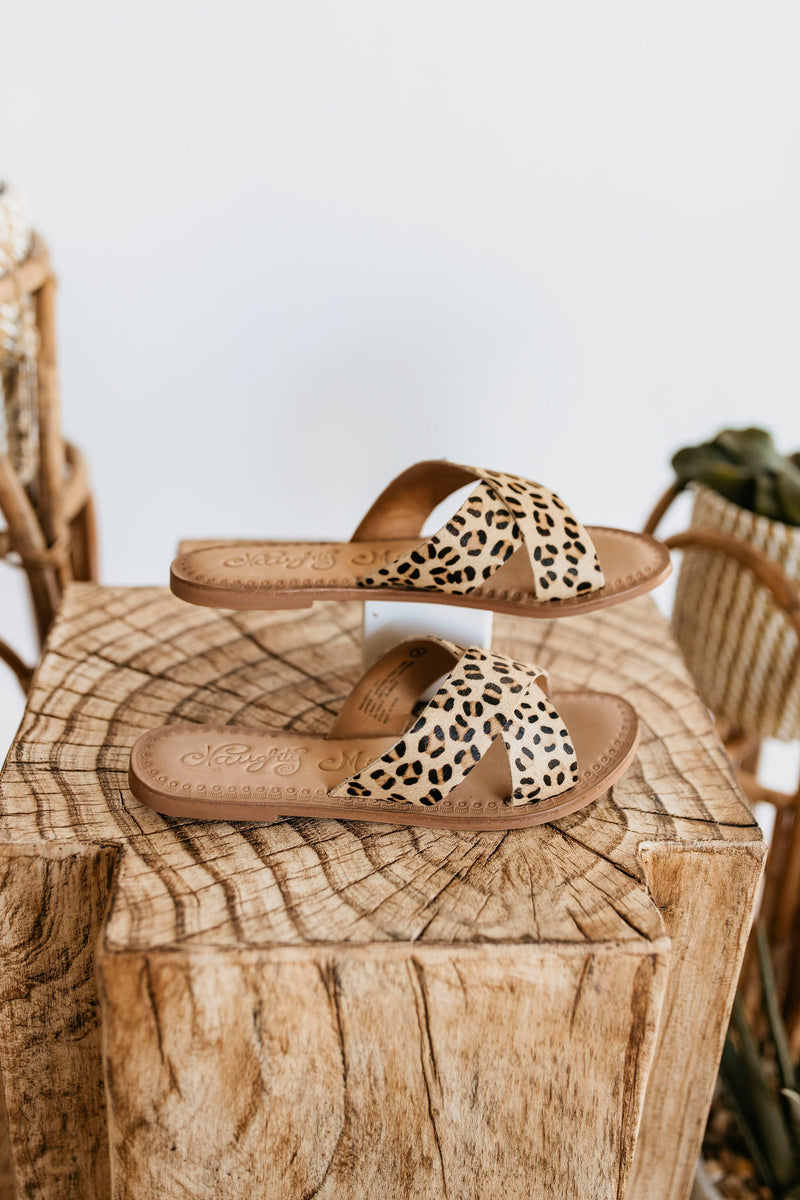 Naughty Monkey Caddo Sandals in Leopard