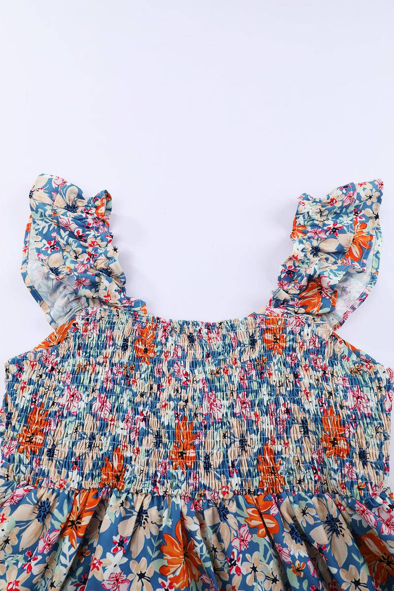 Floral Sweetheart Mini Babydoll Dress