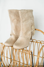 Not Rated Cowgirl Star Booties in Cream