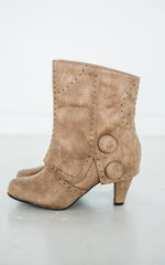 Not Rated Cowgirl Star Booties in Taupe