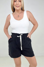 Root of the Gauze Drawstring Waist Shorts