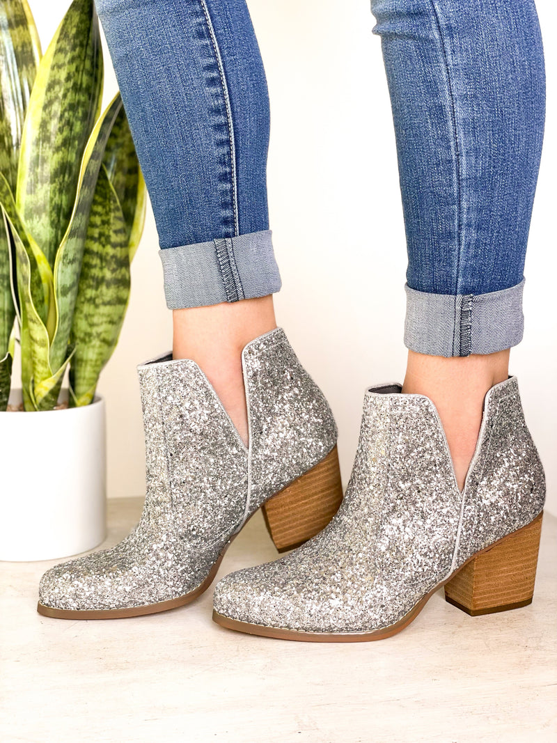 Not Rated Fiera Booties in Silver