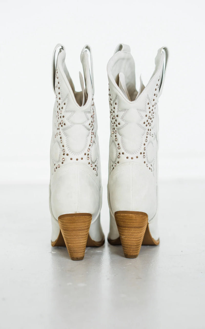 Naughty Monkey Houston Boots in White