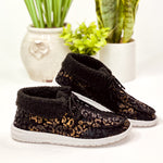 Gypsy Jazz Jazlyn Sneakers in Black Leopard