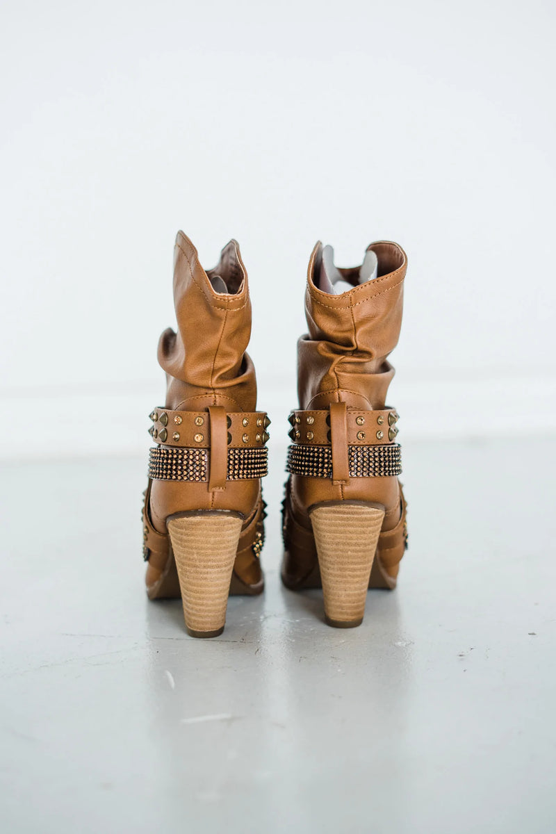 Not Rated Short Change Booties in Tan