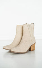 Naughty Monkey Taris Bootie in Cream